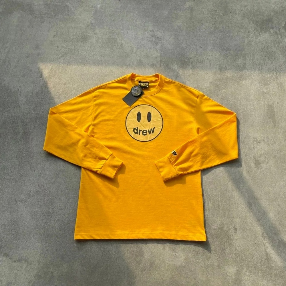 drew house justin bieber yellow long sleeve